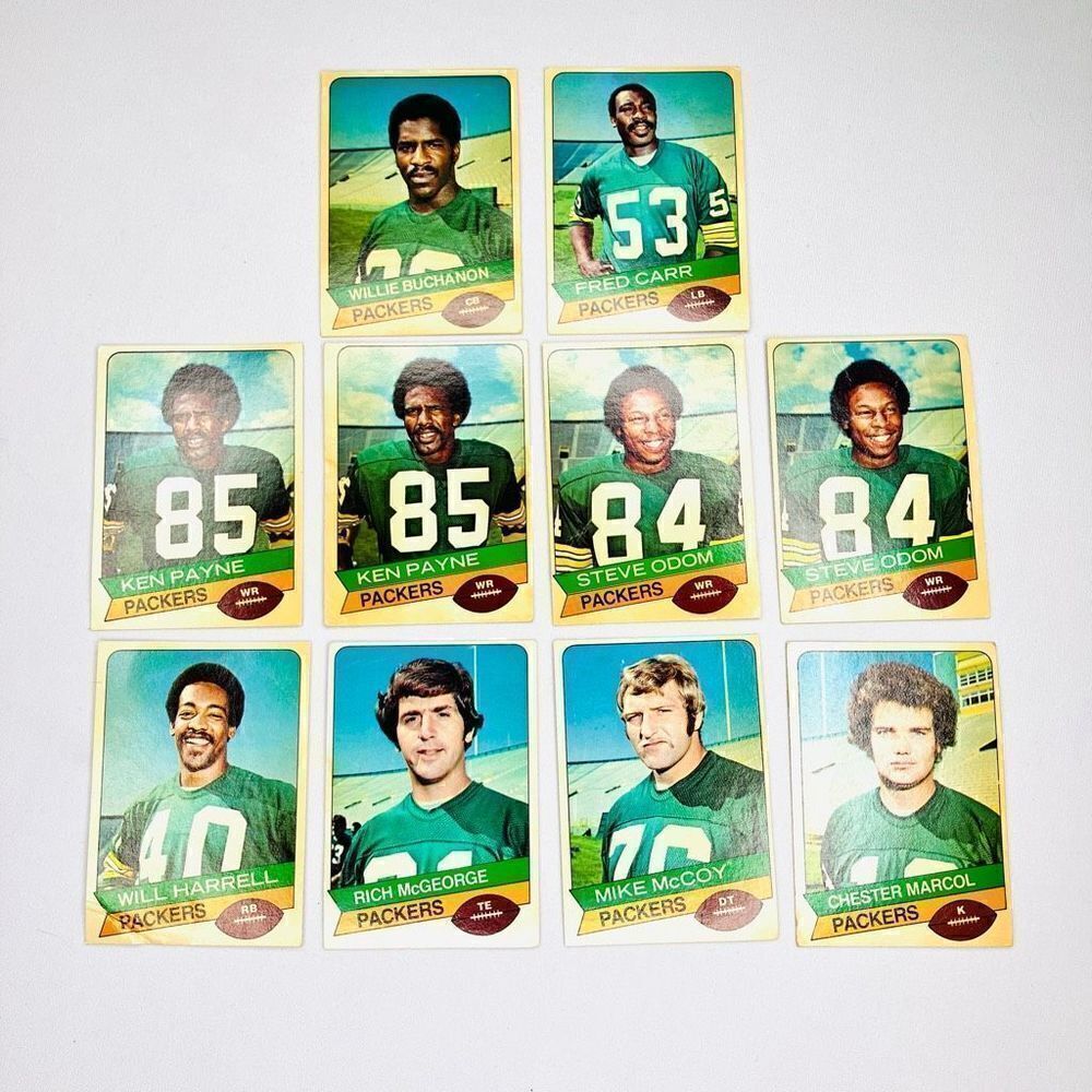 Vintage Green Bay Packers 1997 Team Football Player Cards Set of 10